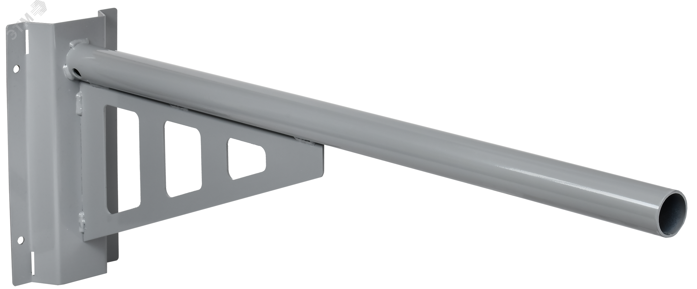 Кронштейн КР-6 D=48 L=1000 на опору 2 хомута серый IEK