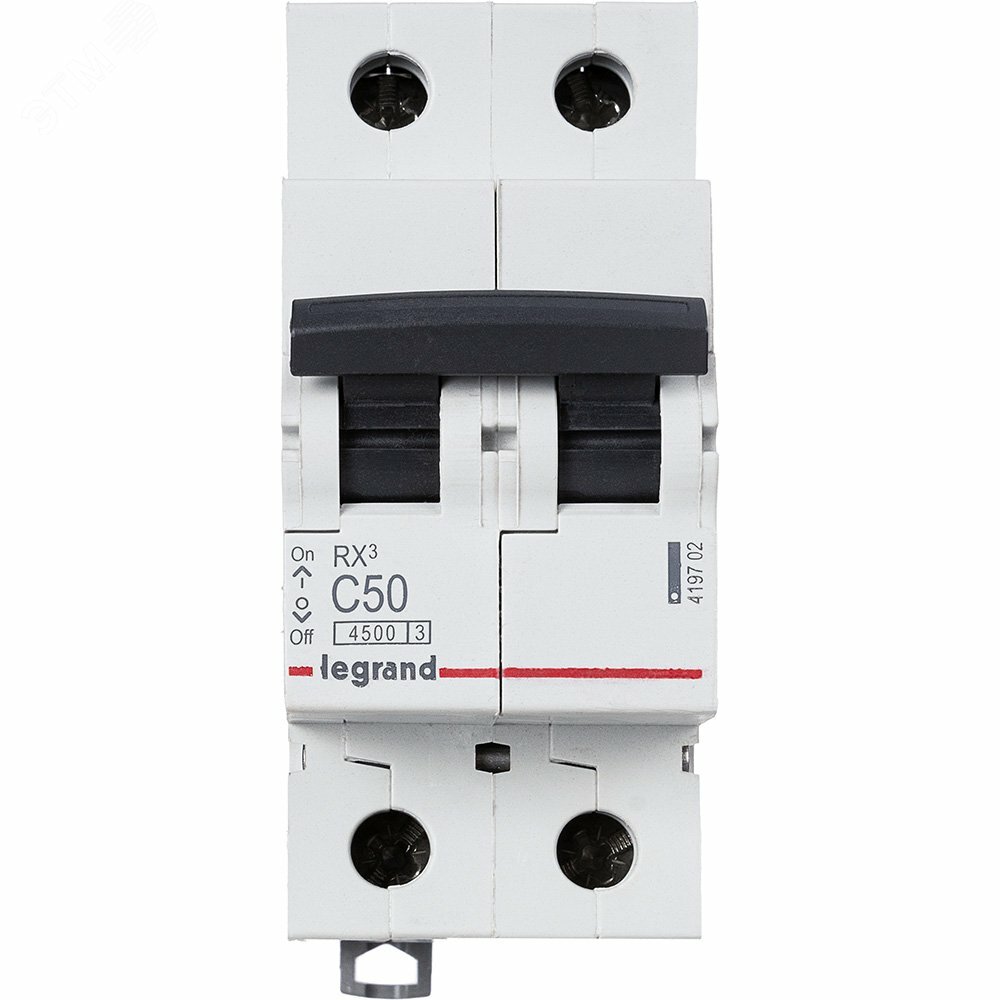 Купить Выключатель автоматический двухполюсный RX3 4,5 кА C 50 А в Казани Выключатель автоматический двухполюсный RX3 4,5 кА C 50 А