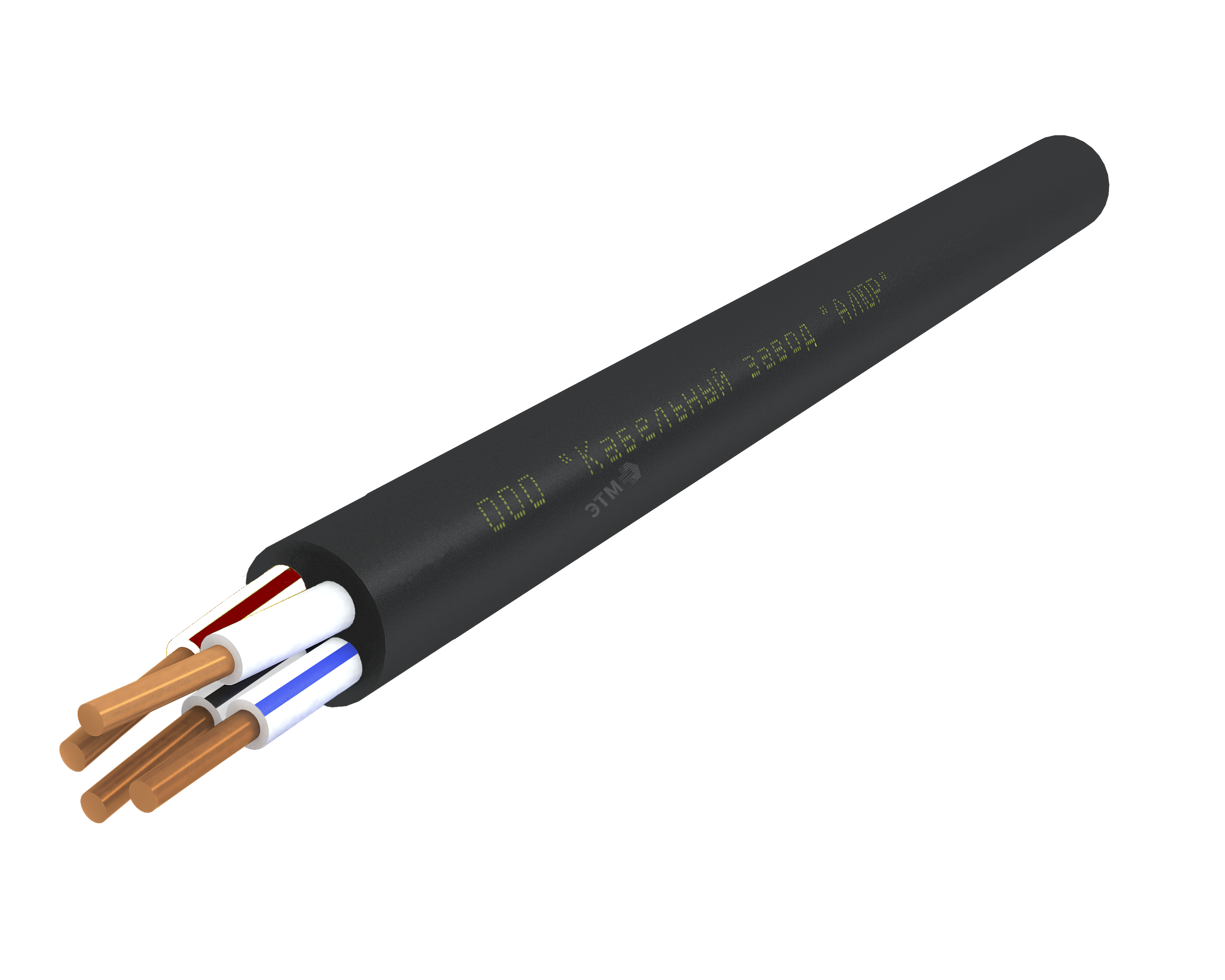 Кабель силовой ВВГнг(А)-LS 4х4 (N)-0.660 однопроволочный