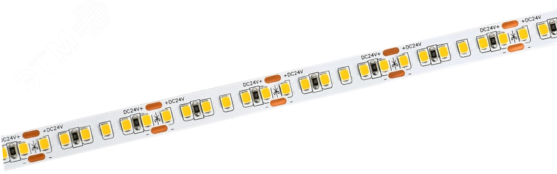 Лента светодиодная 5м SMD2835 168LED/м 14Вт/м IP20 ширина 10мм 24В теплый белый IEK