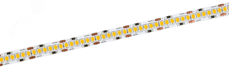 Лента светодиодная 5м SMD2835 240LED/м 22Вт/м IP20 ширина 10мм 24В теплый белый IEK