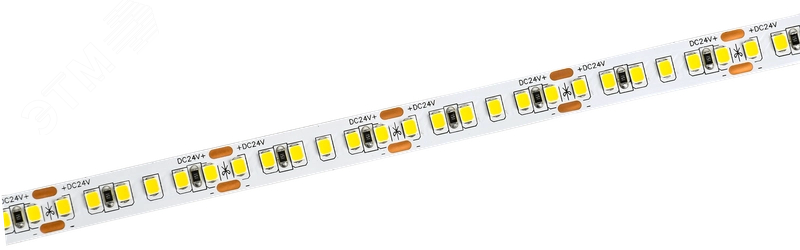 Лента светодиодная 5м SMD2835 168LED/м 14Вт/м IP20 ширина 10мм 24В нейтральный белый IEK