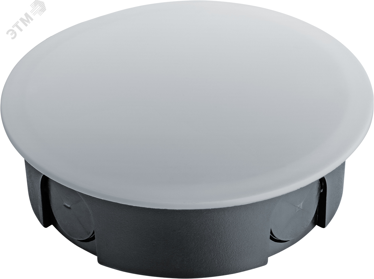 Коробка NSS-DB-SW-93-30-BL распаячная скрытого монтажа для твердых стен с крышкой черная d93х30