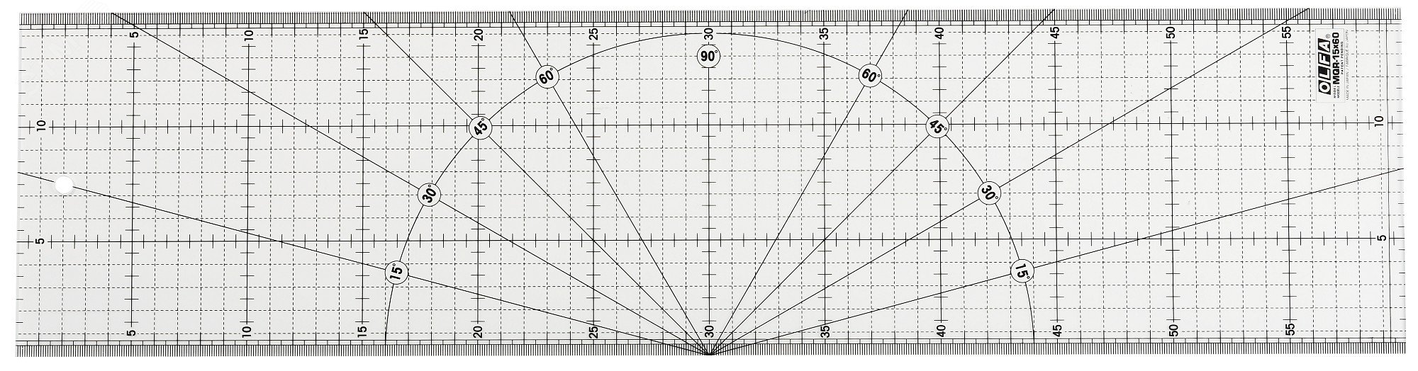 Линейка разметочная метрическая 150х600 мм