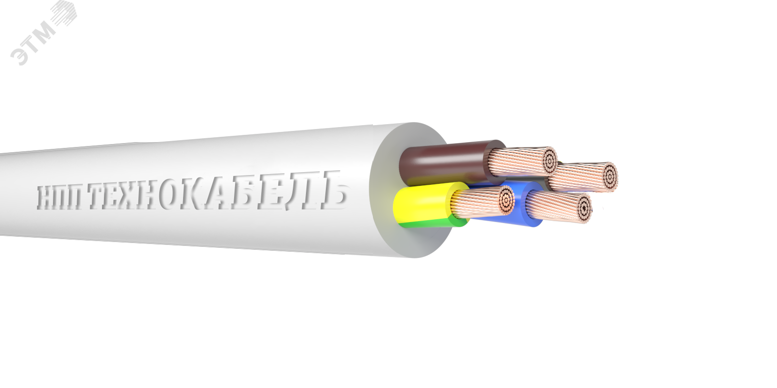 Провод ПВСнг(А)-LS 4х1,5(3х1,5+1х1,5) ТРТС