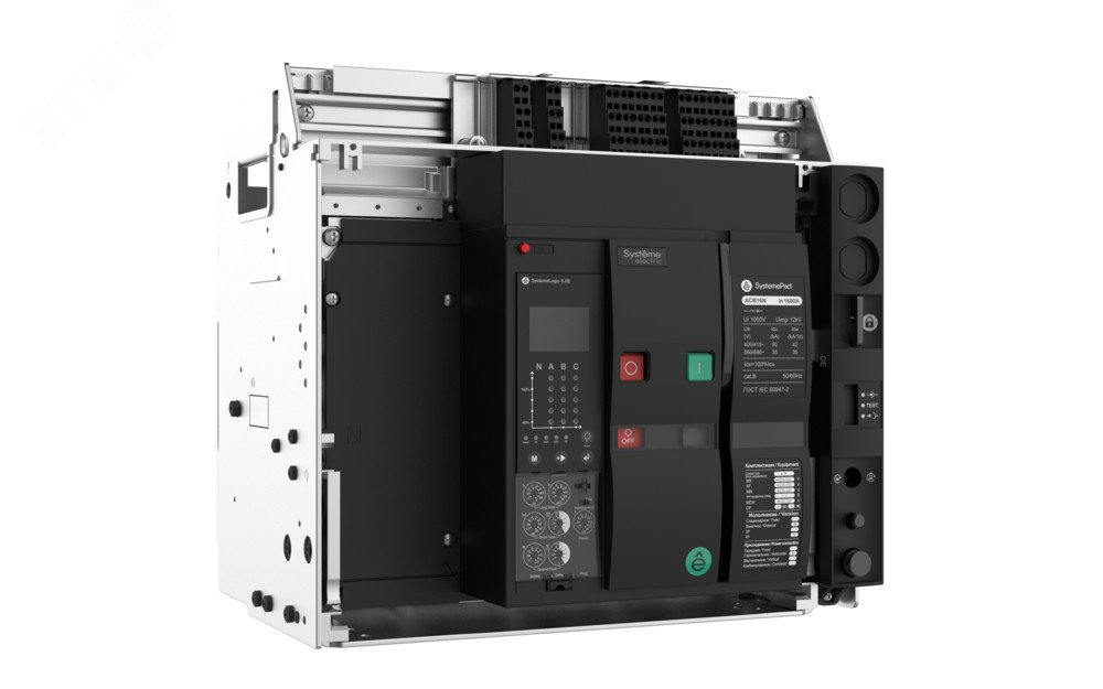 Воздушный автоматический выключатель SYSTEMEPACT ACB 10N 4P 6.0H G ВЫК,ГП MCH+MX+XF AC230V