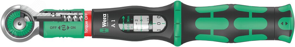 Ключ динамометрический , присоединительный квадрат 1/4», 2-12 Нм, Safe-Torque A 1