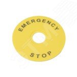 Маркировка для кнопки аварийного останова Emergency Stop D90