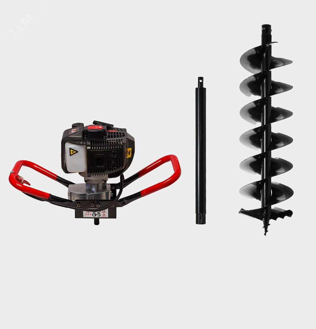 Спецкомплект FROZEN & ROCKY GroundDrill SET N5 (Бензобур GroundDrill-5 + шнек Frozen Ground Drill 200 (800 мм) + удлинитель Extension 500 (50 см))