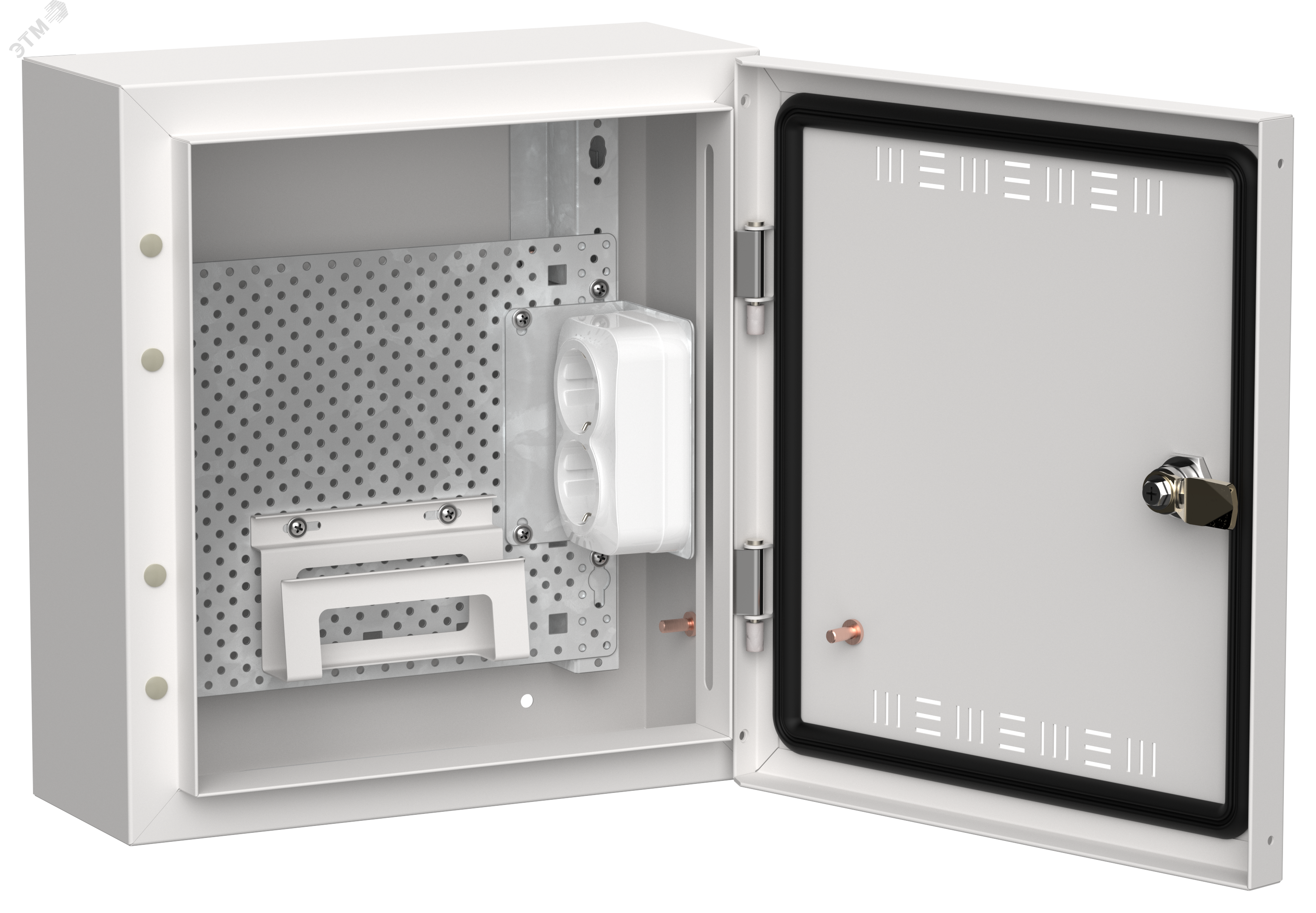TITAN 5 Корпус мультимедиа ЩРн-12 (1х12) 335х310х140мм IP30 белый IEK