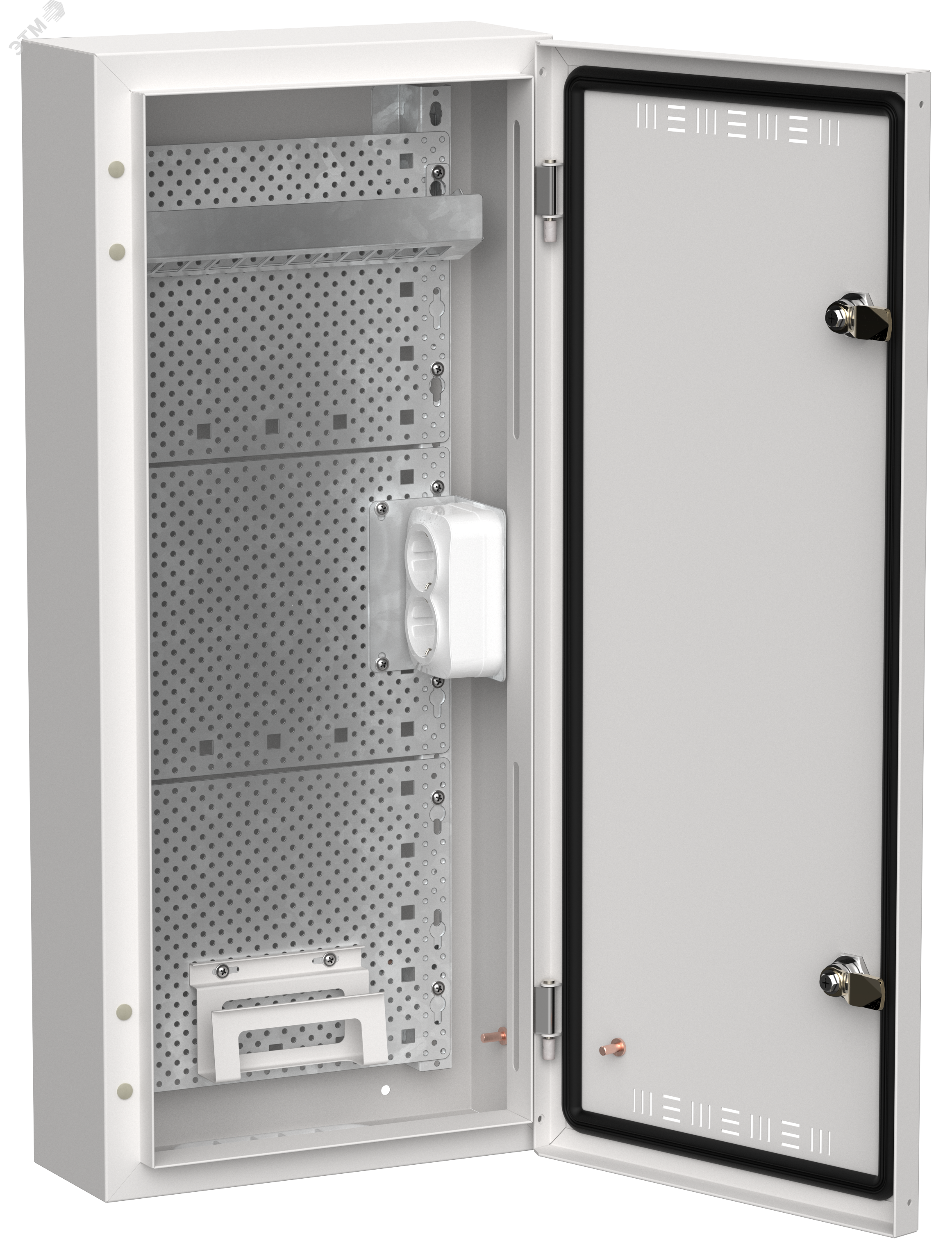 TITAN 5 Корпус мультимедиа ЩРн-48 (1х48) 710х310х140мм IP30 белый IEK