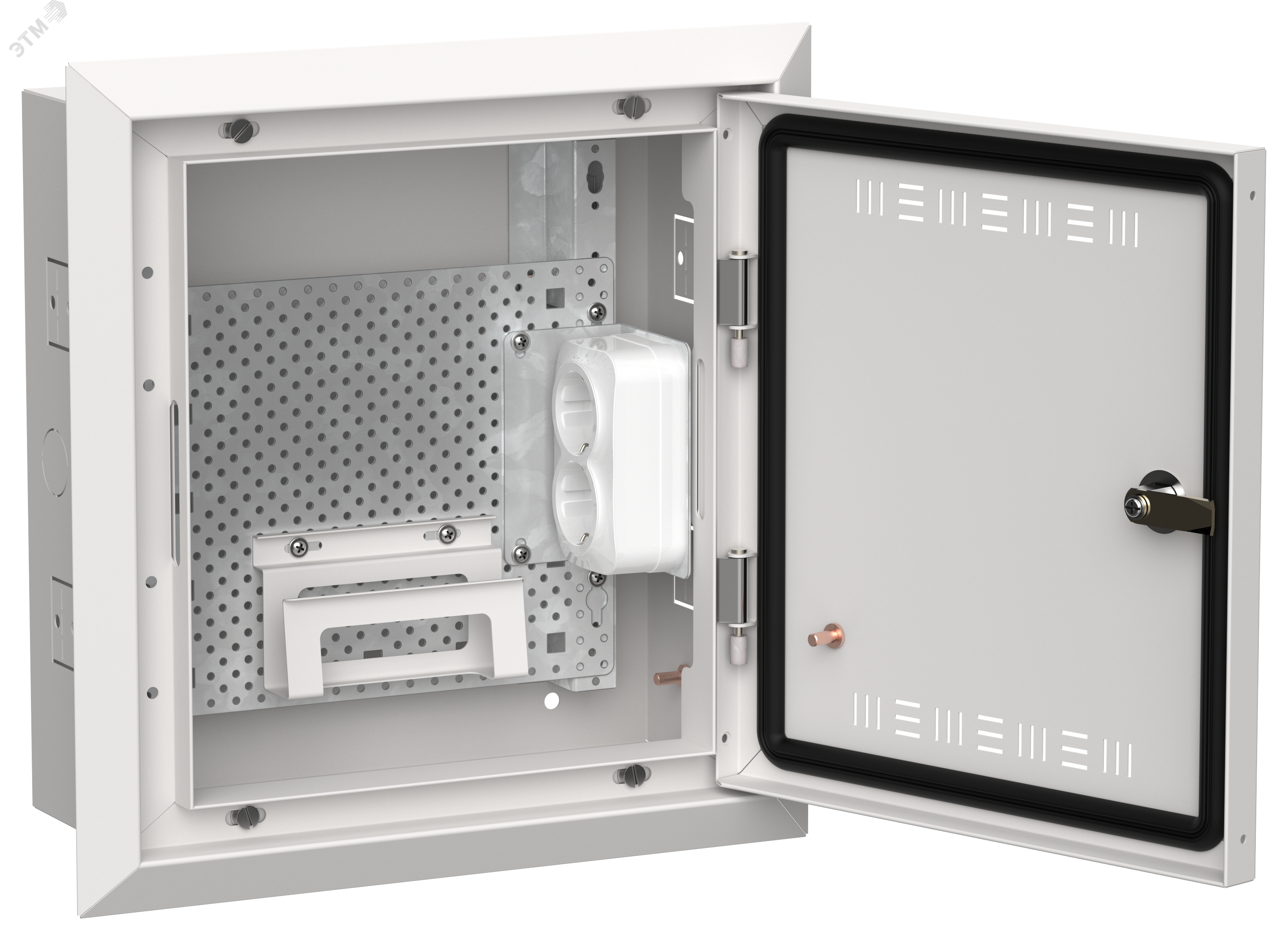 TITAN 5 Корпус мультимедиа ЩРв-12 (1х12) 380х365х130мм IP30 белый IEK