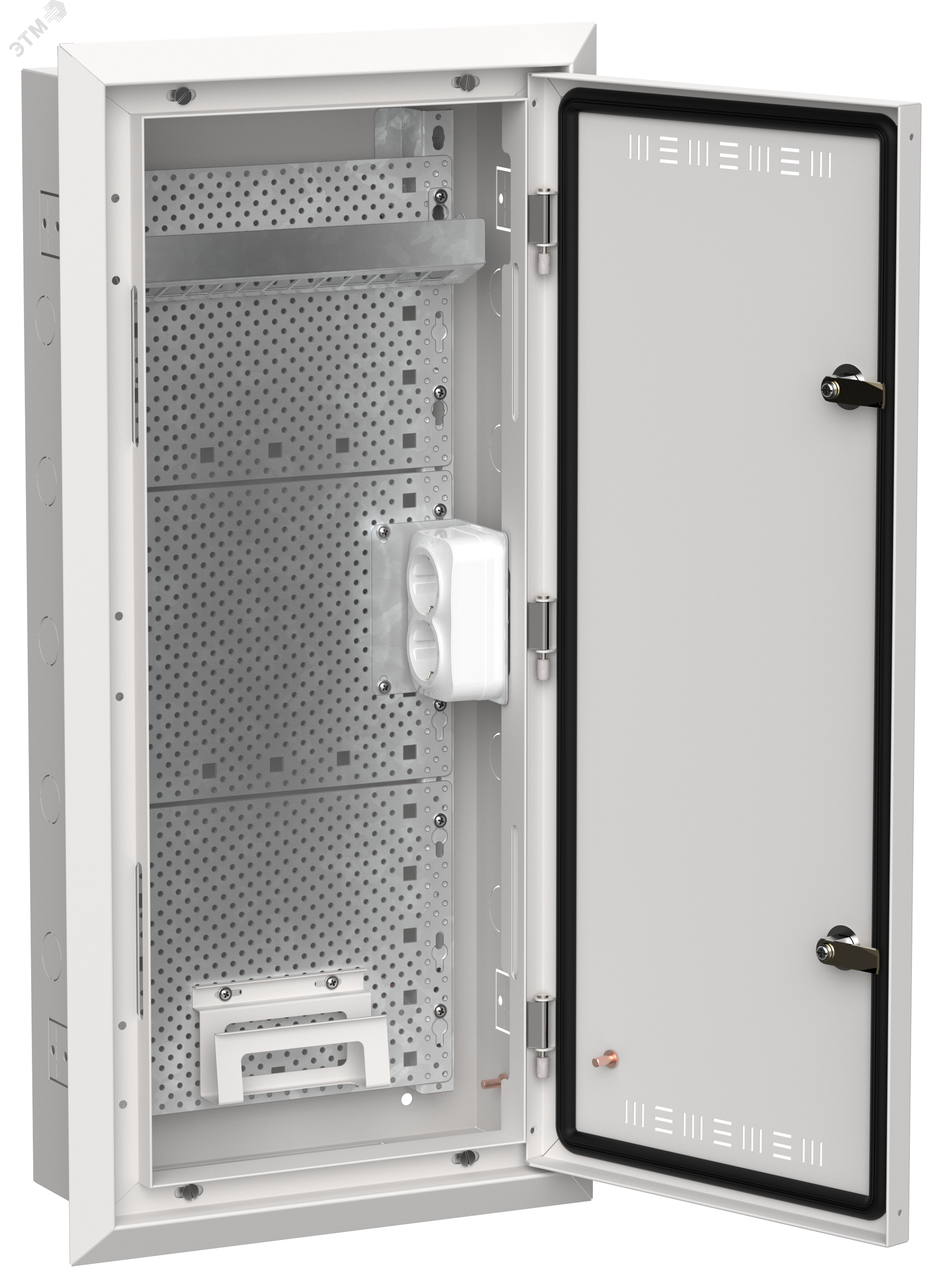 TITAN 5 Корпус мультимедиа ЩРв-48 (1х48) 755х365х130мм IP30 белый IEK
