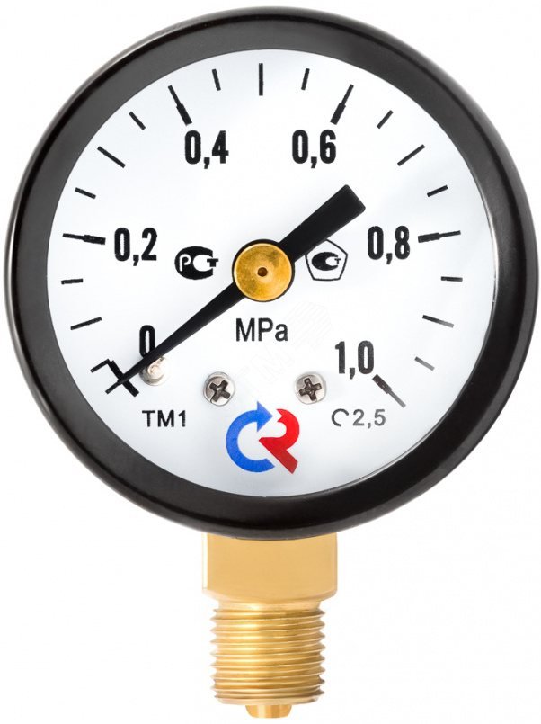 Вакуумметр радиальный ТВ-310Р.00 (-0.1…0 MPa) М12х1.5 кл.1,5