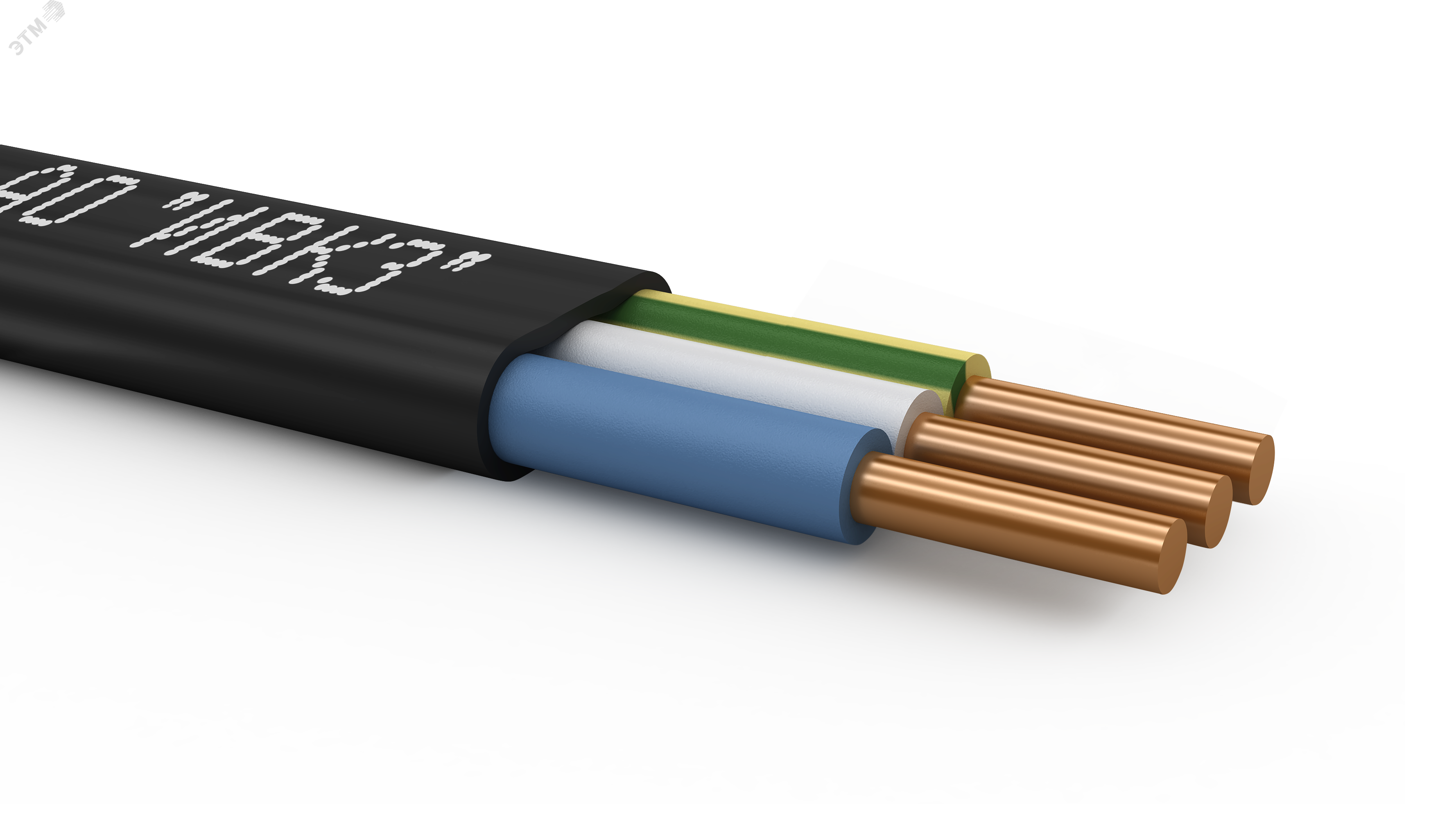 Кабель силовой ВВГ-Пнг(А)-LS 3х10 ок (N.PE)-0.66  ТРТС одн опроволочный