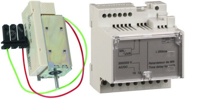 РАСЦЕПИТЕЛЬ MN + ЗАМЕДЛИТЕЛЬ: ПО 230V AC