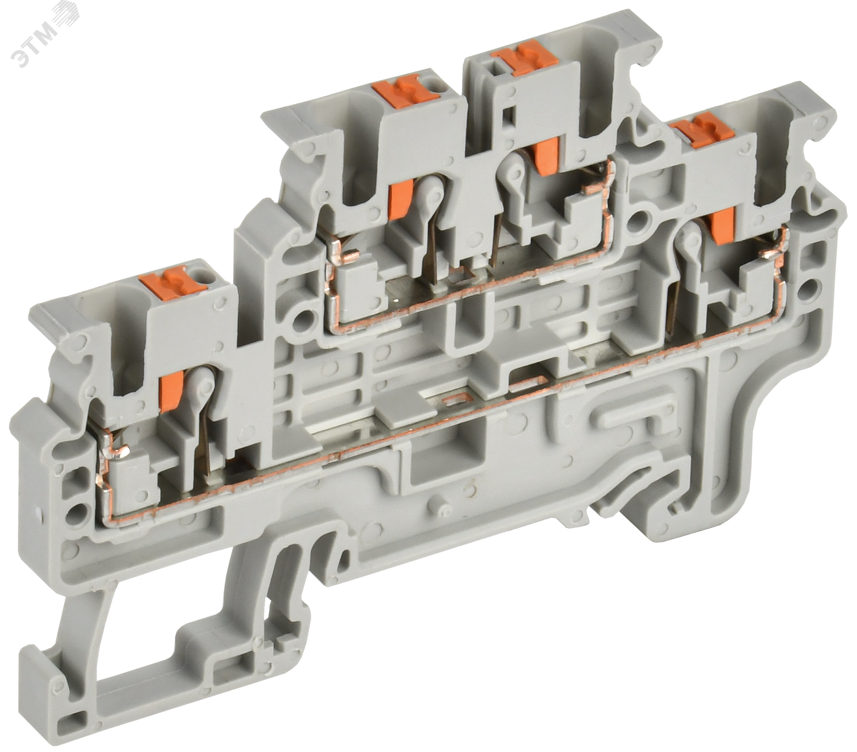 Колодка клеммная CP-ML 2 ур. 2,5мм2 серая IEK