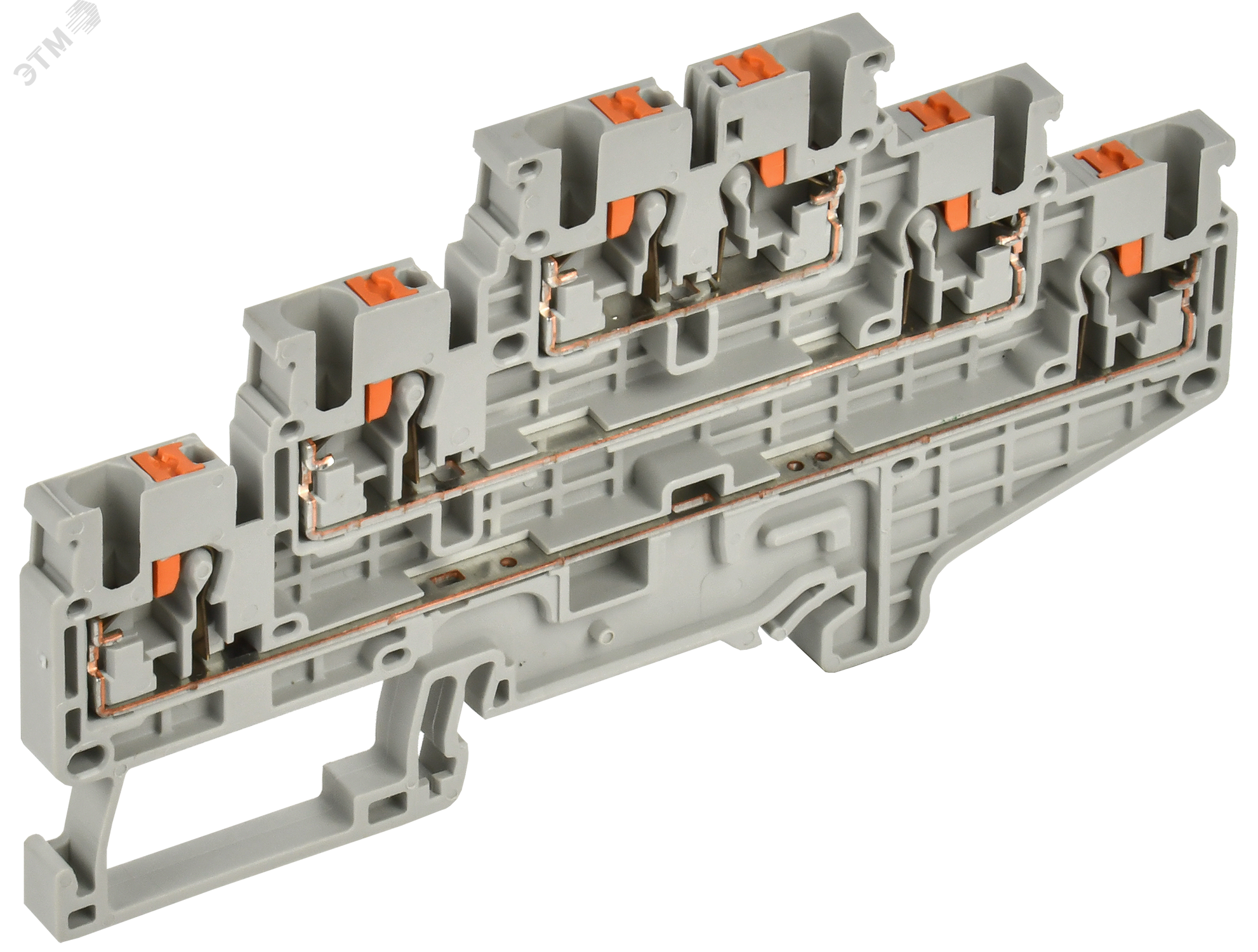 Колодка клеммная CP-ML 3 ур. 2,5мм2 серая IEK