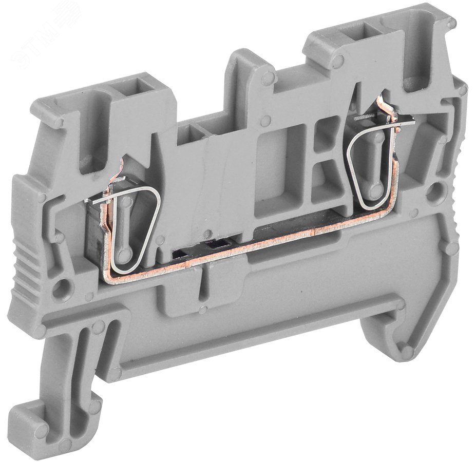 Клемма пружинная КПИ 2в-1,5 17,5А серый