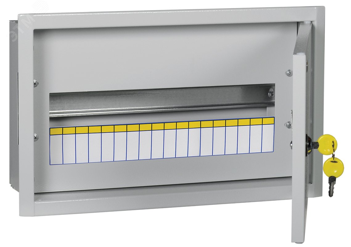 TREND Щит распределительный встраиваемый ЩРв-18з-3 36 металллический с замком УХЛ3 IP31