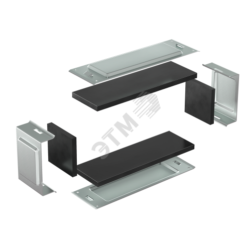 Комплект для обеспечения степени защиты IP44 в местах соединения секций лотков 500х80, цинк-ламель