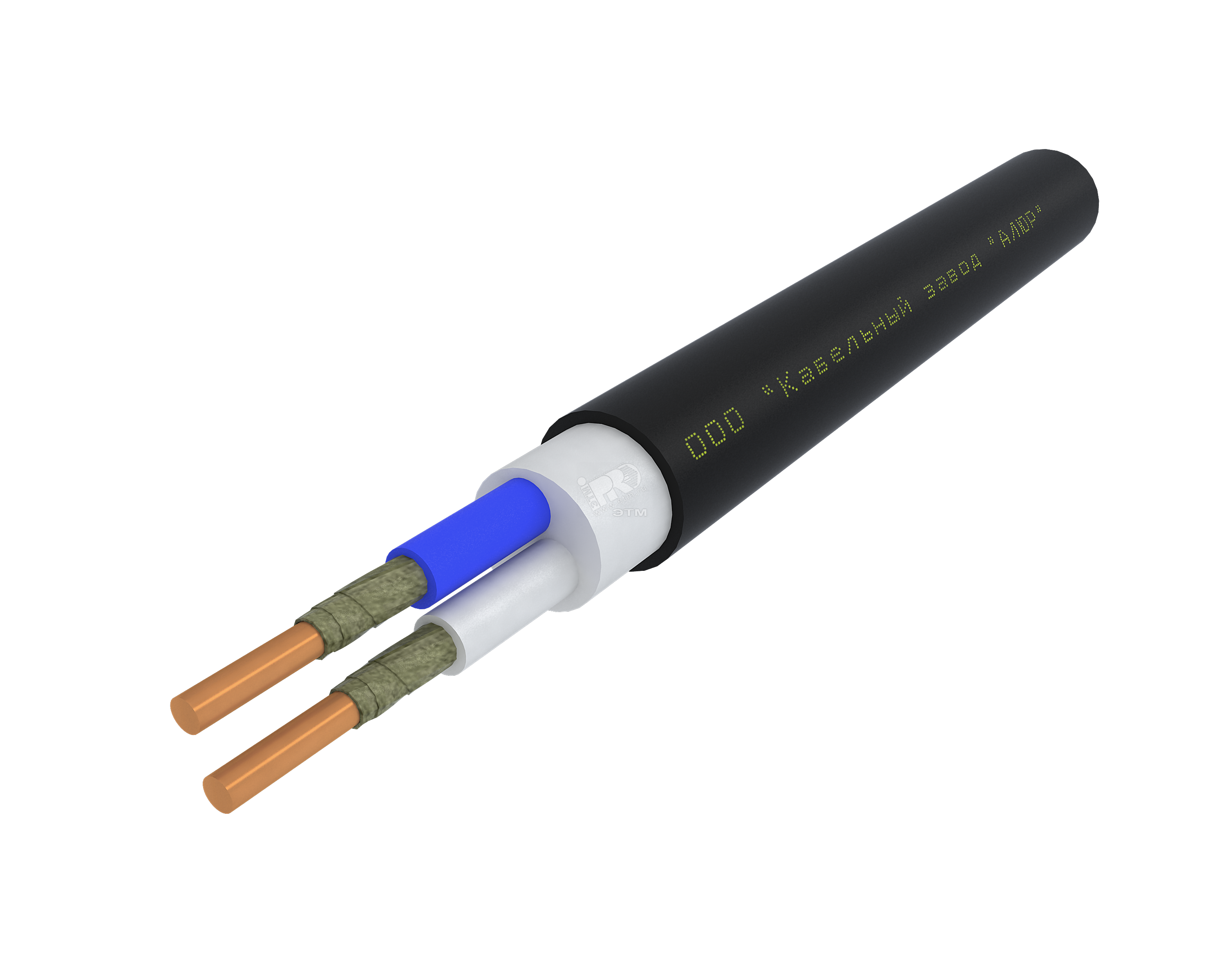 Кабель силовой ППГнг(А)-FRHF 2х1.5ок (N)-0.66 однопроволочный (барабан)