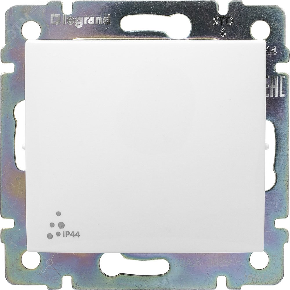 VALENA Выключатель IP44 10Aх250В белый
