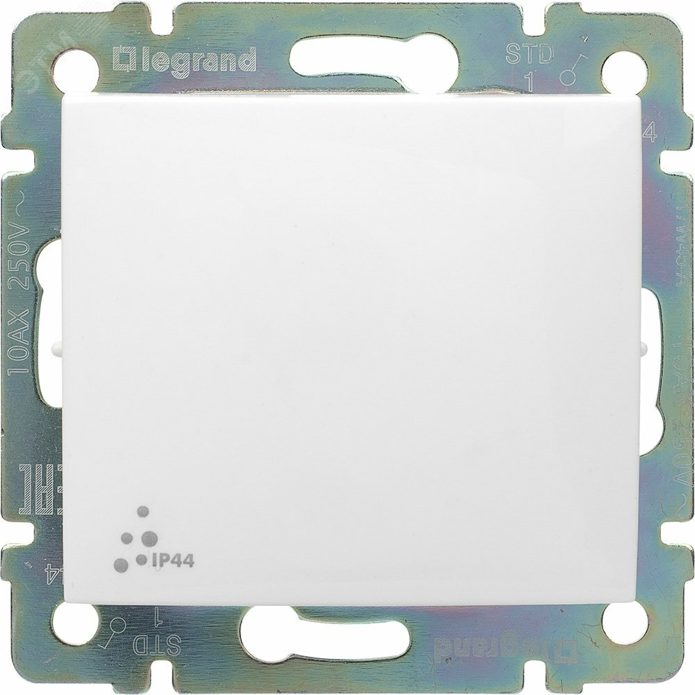 VALENA Переключатель IP44 10A х 250В белый