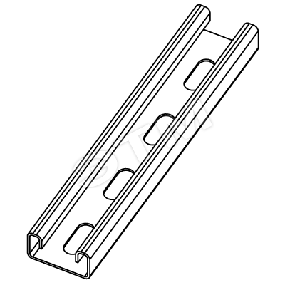 Профиль двойной С-образный LAS L=3000 толщина 2.5мм