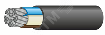 Кабель силовой АВВГнг(А)-LS 5х50,0 мс (N, PE)-0,66 ТРТС