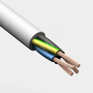 Провод ПВС 4х10 белый ТРТС