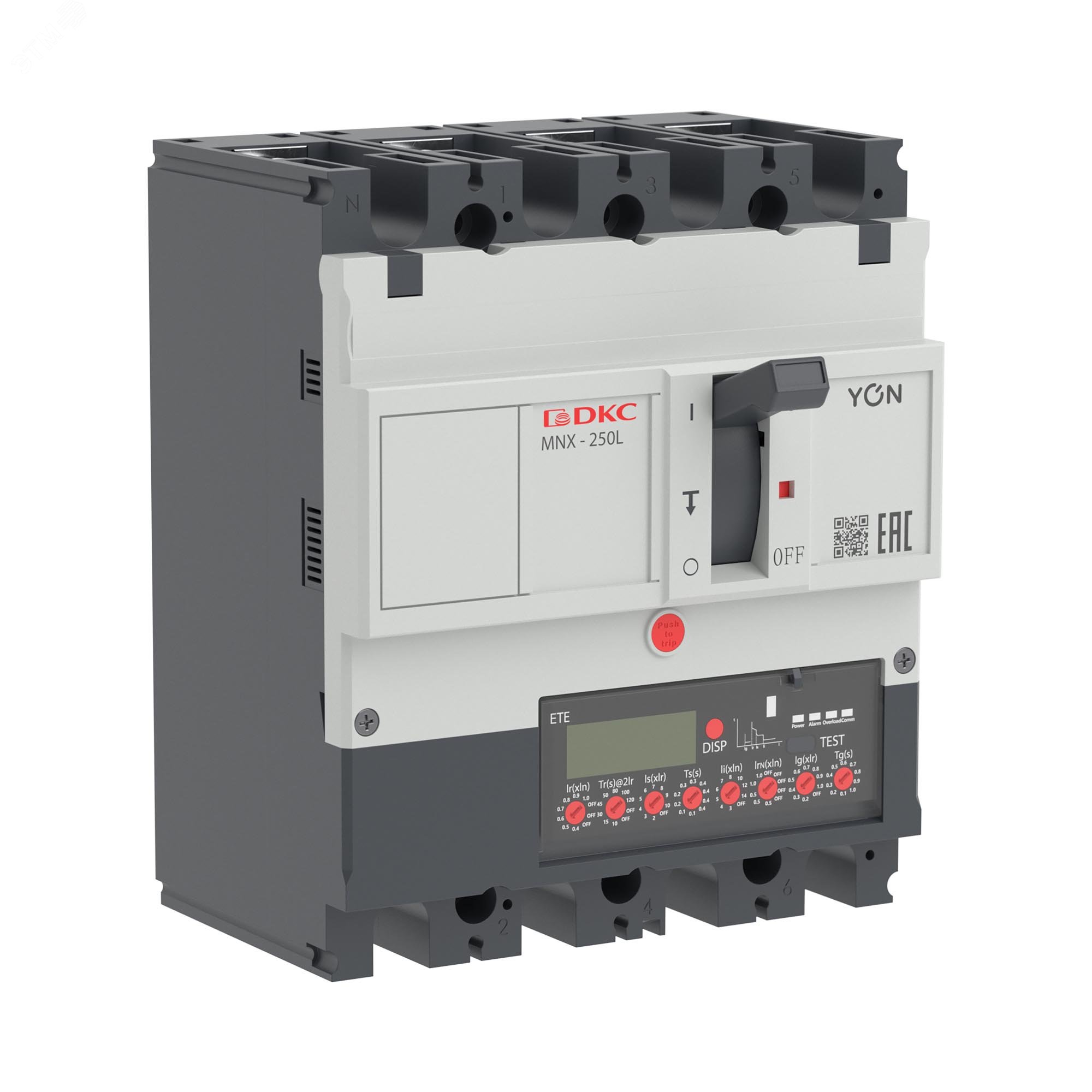 Купить Выключатель автоматический YON pro MNX250L 4P 250 A 70 kA при AC415V расцепитель ETE в Казани Выключатель автоматический YON pro MNX250L 4P 250 A 70 kA при AC415V расцепитель ETE