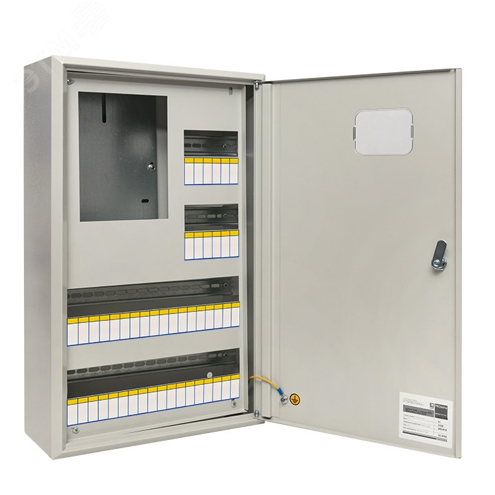 Купить Щит учетно-распределительный навесной ЩРУн-3/48о IP31 однодверный с окном 630х400х160 в Казани Щит учетно-распределительный навесной ЩРУн-3/48о IP31 однодверный с окном 630х400х160