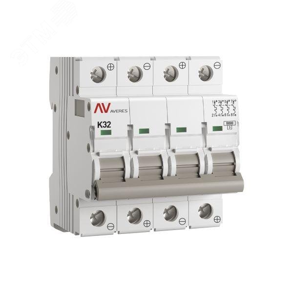 Купить Выключатель автоматический AV-10 DC 4P 32A (K) 10kA AVERES в Казани Выключатель автоматический AV-10 DC 4P 32A (K) 10kA AVERES