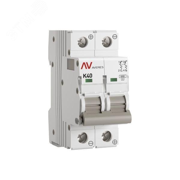 Купить Выключатель автоматический AV-6 DC 2P 40A (K) 6kA AVERES в Казани Выключатель автоматический AV-6 DC 2P 40A (K) 6kA AVERES