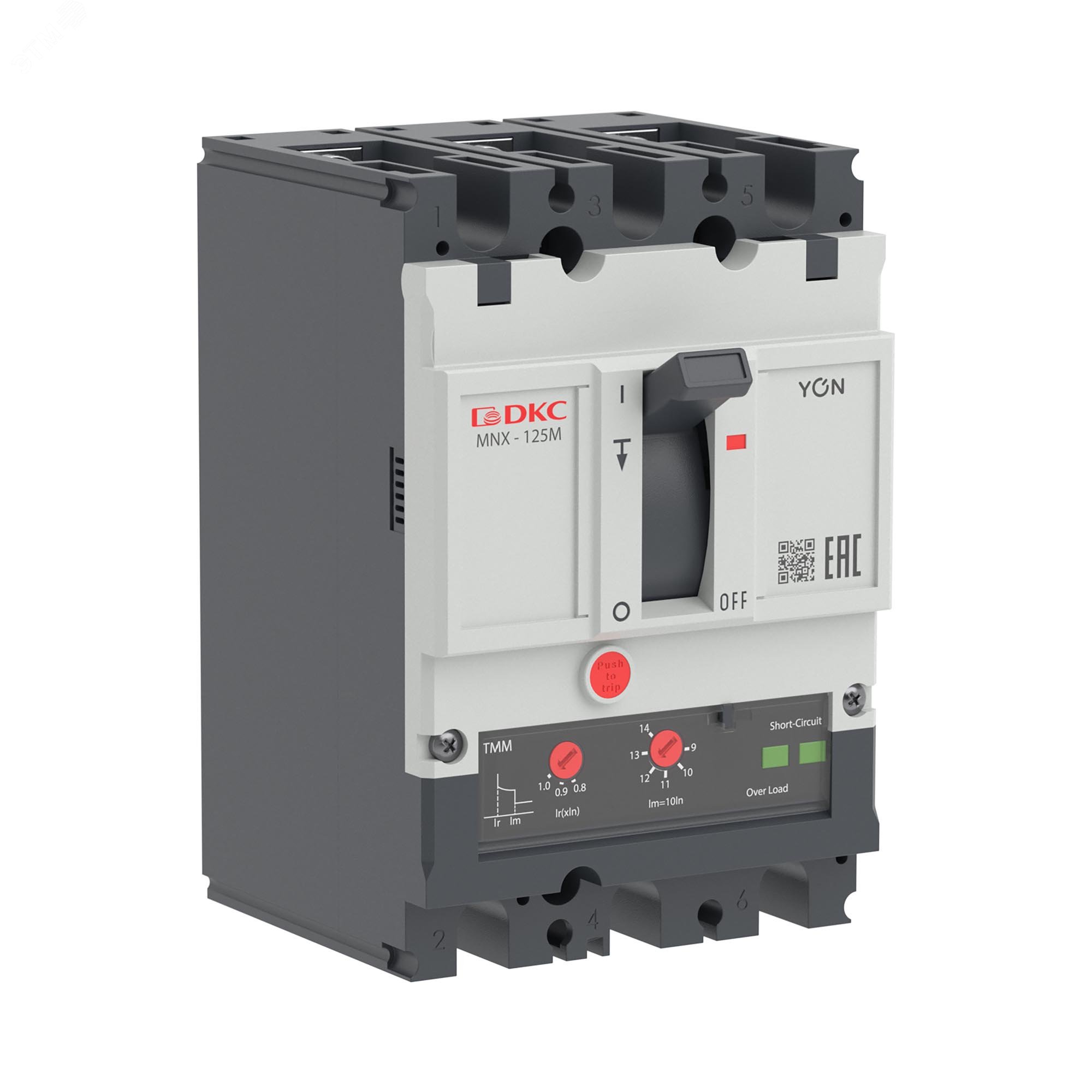 Купить Выключатель автоматический YON pro MNX125M 3P 100 A 100 kA при AC415V расцепитель TMM в Казани Выключатель автоматический YON pro MNX125M 3P 100 A 100 kA при AC415V расцепитель TMM