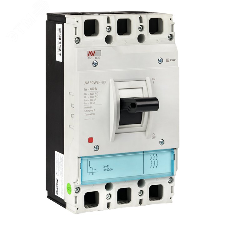 Купить Выключатель автоматический AV POWER-3/3 400А 100kA TR AVERES в Казани Выключатель автоматический AV POWER-3/3 400А 100kA TR AVERES