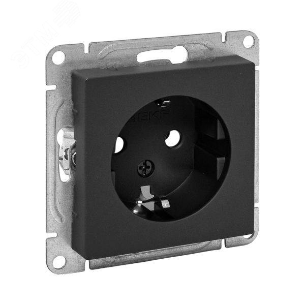 Купить Эпика Механизм розетки 16А с заземлением без шторок черный EKF в Казани Эпика Механизм розетки 16А с заземлением без шторок черный EKF