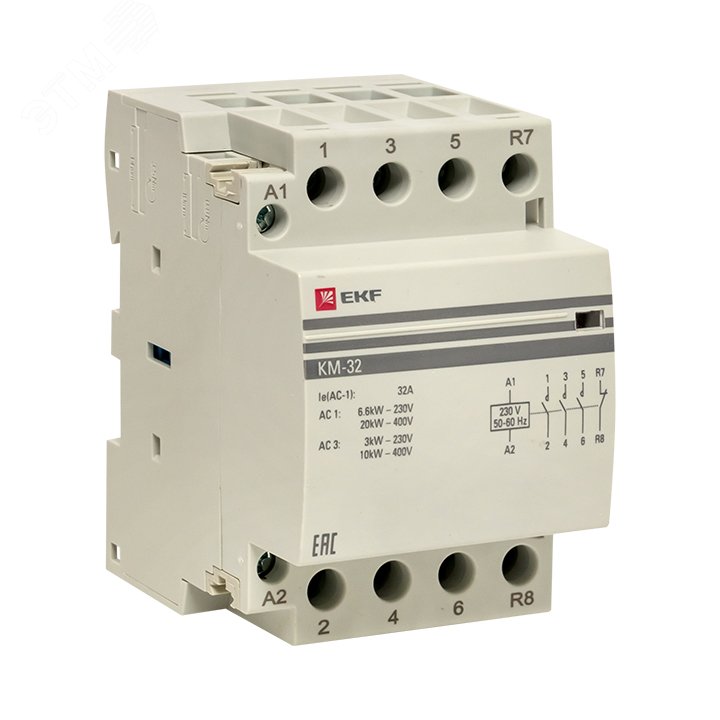 Купить Контактор модульный 32А 3п 3NО+NC в Казани Контактор модульный 32А 3п 3NО+NC