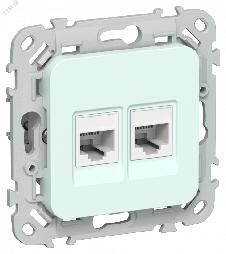 Купить FLITE Розетка 2-местная RJ45/RJ11 категория 5Е/3 UTP РКТ5е/3-2-0-ФлХЛ холодный лед IEK в Казани FLITE Розетка 2-местная RJ45/RJ11 категория 5Е/3 UTP РКТ5е/3-2-0-ФлХЛ холодный лед IEK