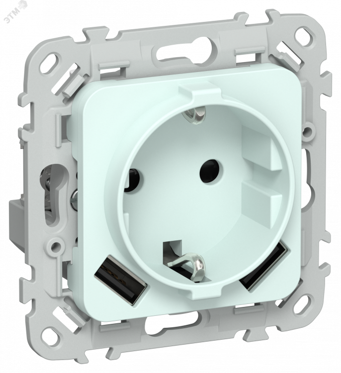 Купить FLITE Розетка 1-местная с заземлением с защитными шторками 16А с USB A+A 3,1А РСЮша11-0-ФлХЛ холодный лед IEK в Казани FLITE Розетка 1-местная с заземлением с защитными шторками 16А с USB A+A 3,1А РСЮша11-0-ФлХЛ холодный лед IEK
