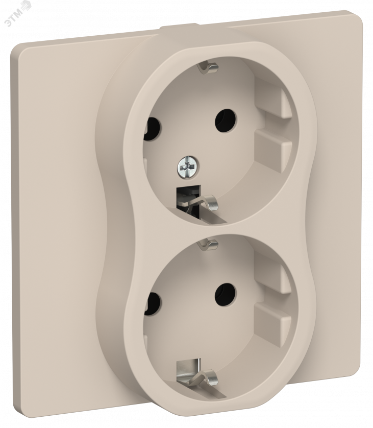 Купить FLITE Розетка 2-местная с заземлением без защитных шторок безвинтовое крепление 16А в сборе РС12-1-К-ФлЛ льняной IEK в Казани FLITE Розетка 2-местная с заземлением без защитных шторок безвинтовое крепление 16А в сборе РС12-1-К-ФлЛ льняной IEK