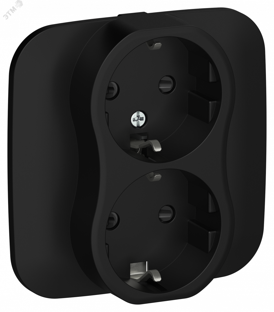 Купить FLITE Розетка 2-местная с заземлением с защитными шторками безвинтовое крепление 16А в сборе РСш12-1-А-ФлЧ черный IEK в Казани FLITE Розетка 2-местная с заземлением с защитными шторками безвинтовое крепление 16А в сборе РСш12-1-А-ФлЧ черный IEK