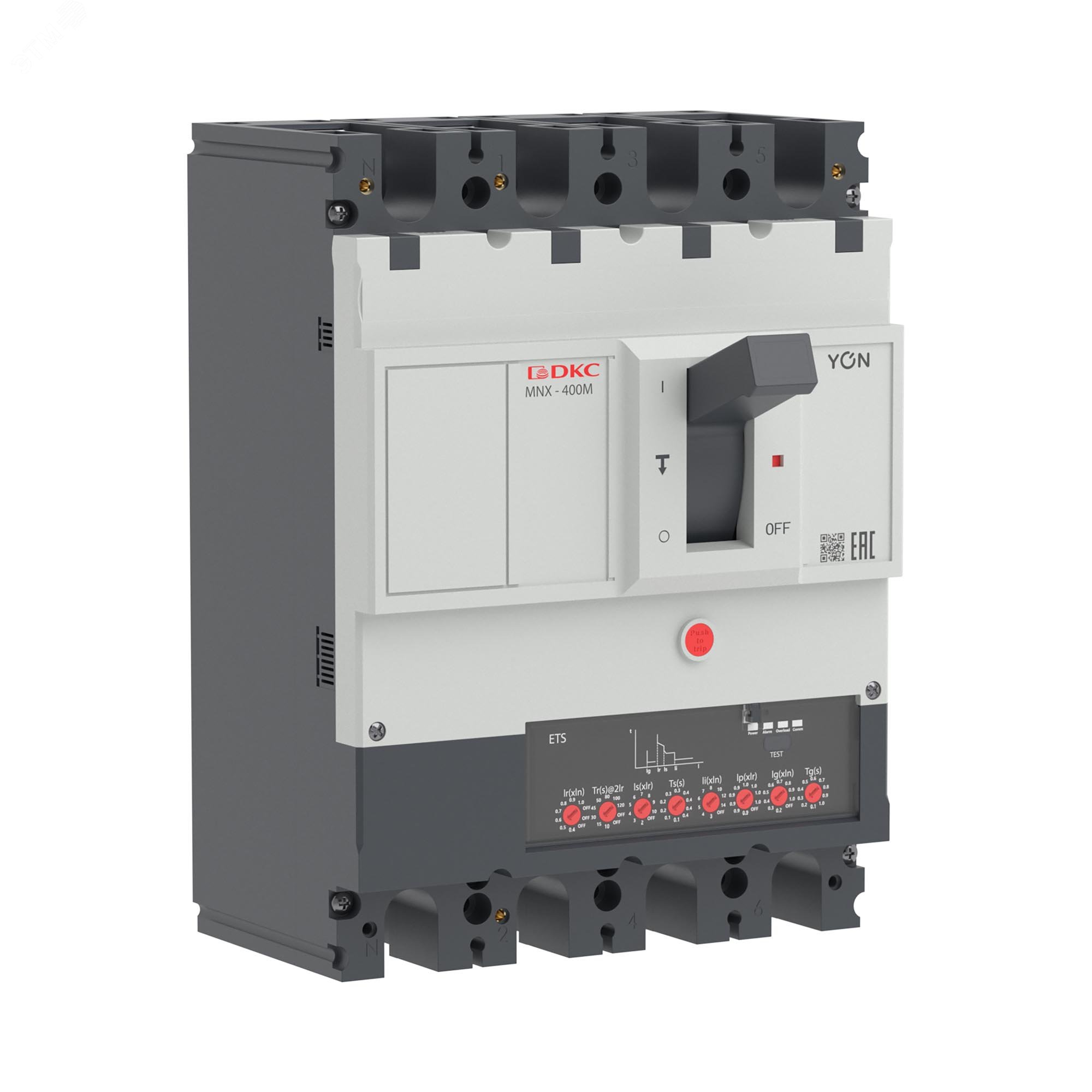 Купить Выключатель автоматический YON pro MNX400M 4P 400 A 100 kA при AC415V расцепитель ETS в Казани Выключатель автоматический YON pro MNX400M 4P 400 A 100 kA при AC415V расцепитель ETS