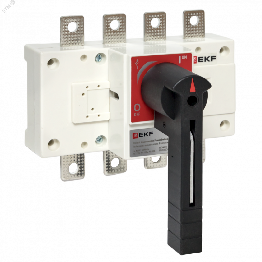 Купить Рубильник-выключатель 160A 4P c рукояткой управления для прямой установки PowerSwitch в Казани Рубильник-выключатель 160A 4P c рукояткой управления для прямой установки PowerSwitch