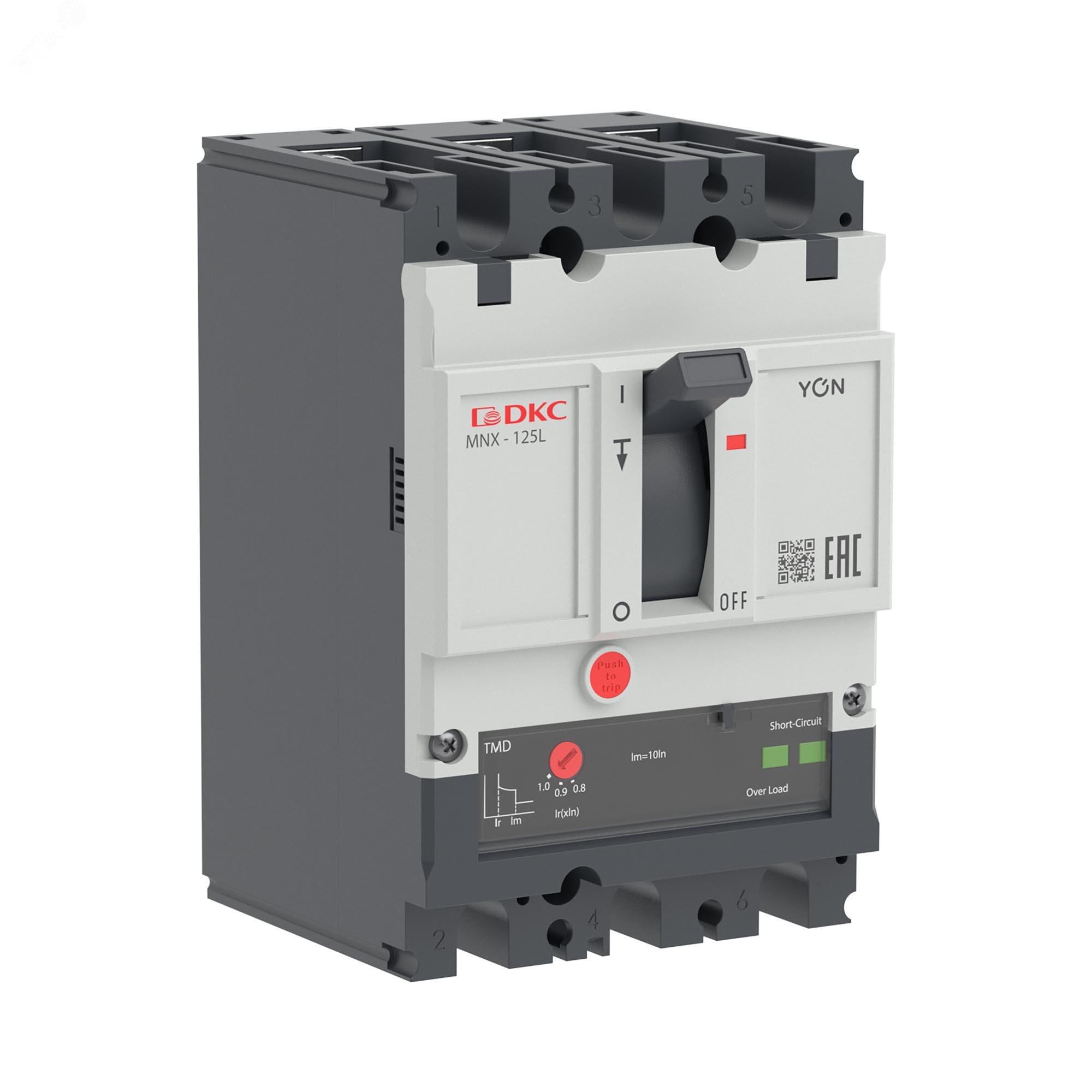 Купить Выключатель автоматический YON pro MNX125L 3P 20 A 70 kA при AC415V расцепитель TMD в Казани Выключатель автоматический YON pro MNX125L 3P 20 A 70 kA при AC415V расцепитель TMD