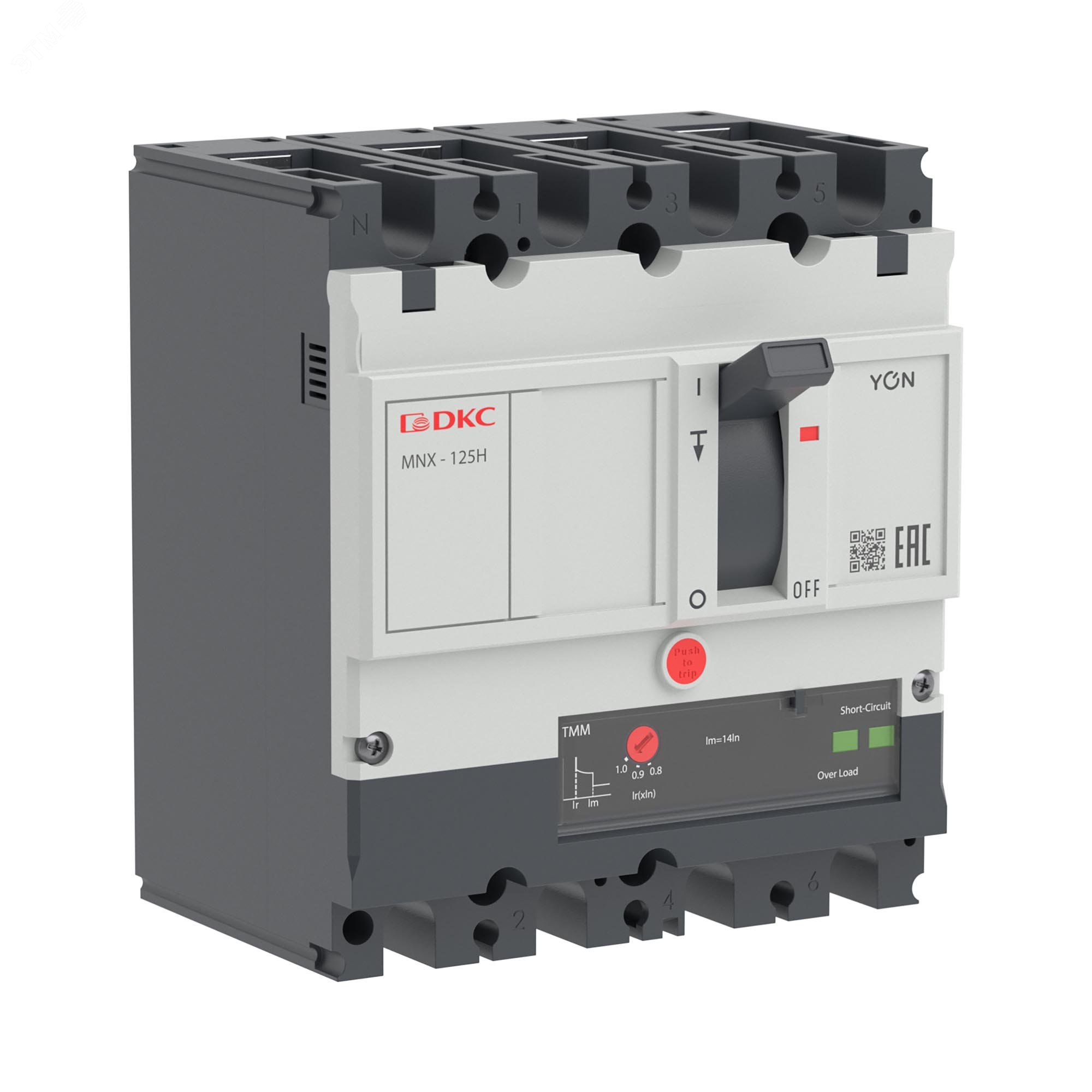 Купить Выключатель автоматический YON pro MNX125H 3N 25 A 150 kA при AC415V расцепитель TMM в Казани Выключатель автоматический YON pro MNX125H 3N 25 A 150 kA при AC415V расцепитель TMM