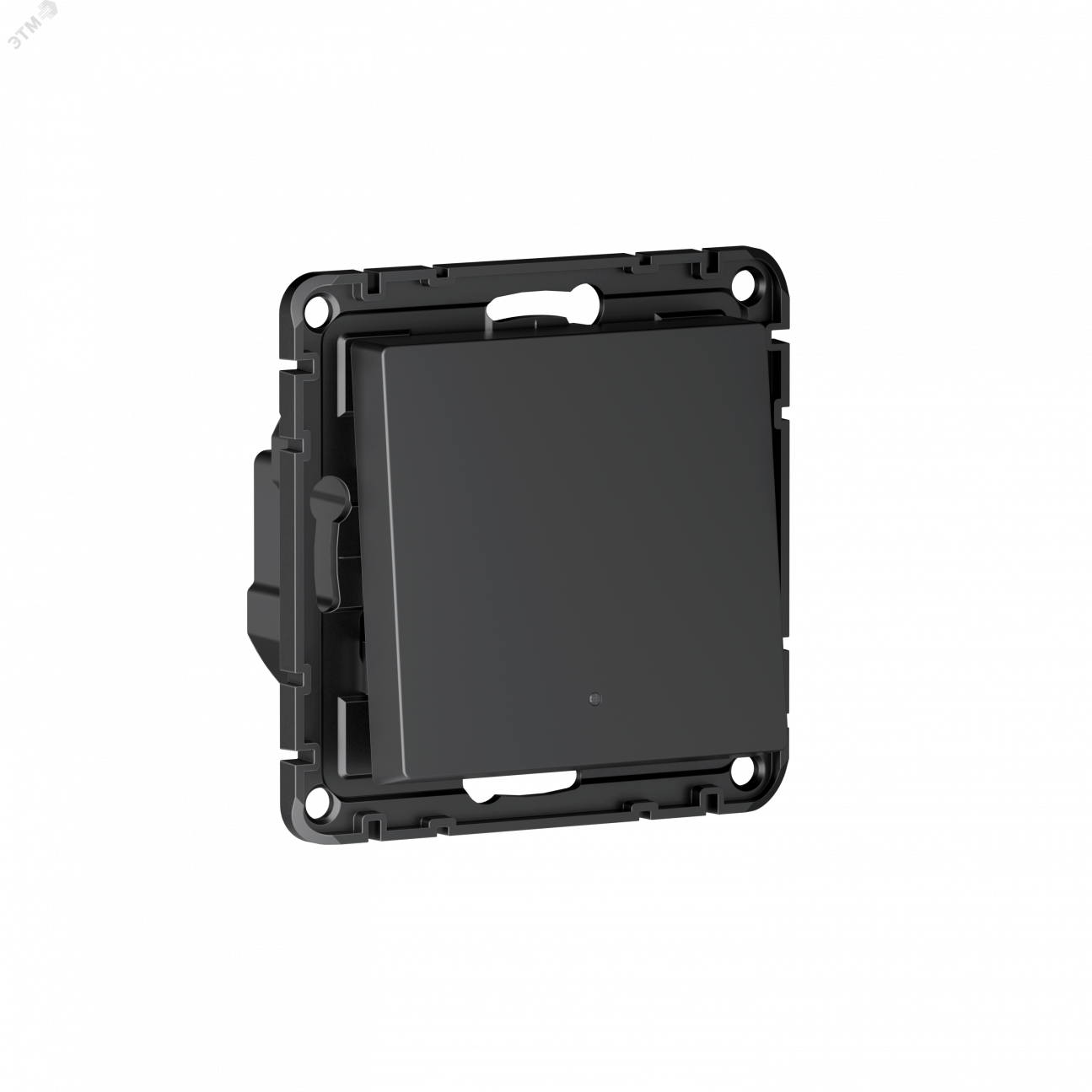 ATLASDESIGN SMART ВЫКЛЮЧАТЕЛЬ 1-клавишный с опциональной нейтралью, Zigbee, сх.1, L(N), 10А, мех., КАРБОН