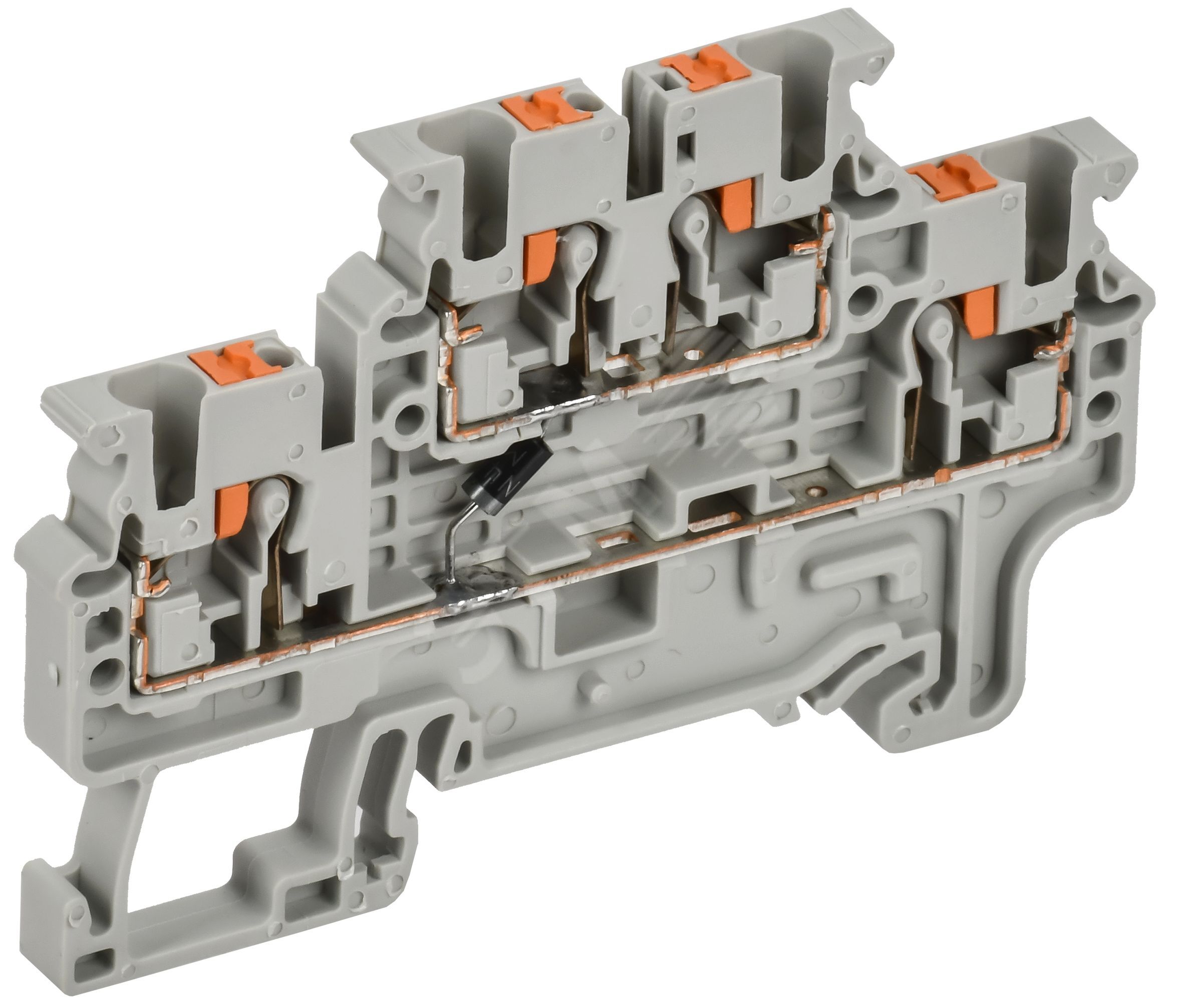 ARMAFIX Колодка клеммная CPDL2.5(E)D1 2х-уровневая с встроенным диодом