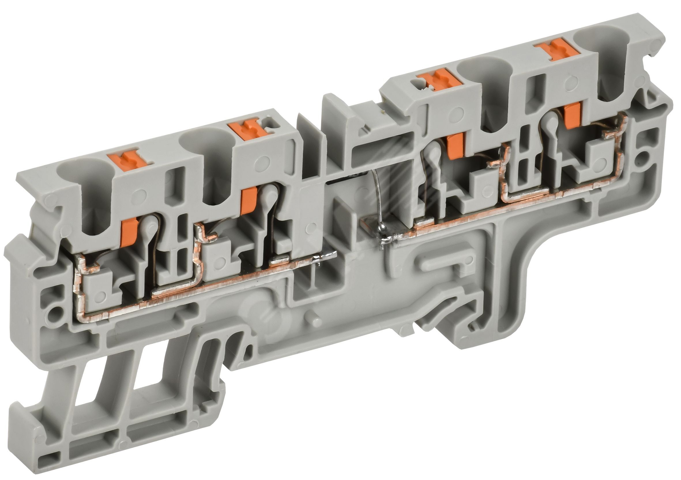 ARMAFIX Колодка клеммная CP4/4(E)D2 4х-проводная Push In с встроенным диодом